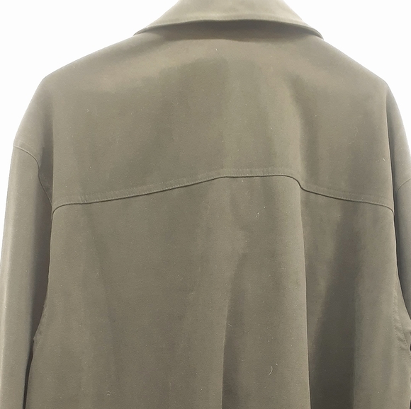 Talbots Stretch khaki Shirt Jacket sz M L - Picture 5 of 13